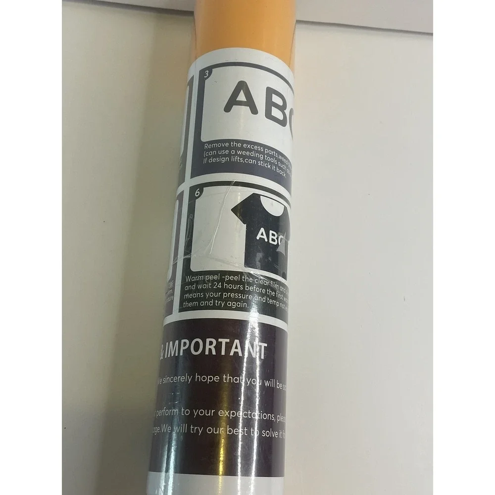 HTVRONT Heat Transfer‎ Vinyl Roll Iron on Heat Press T-shirt